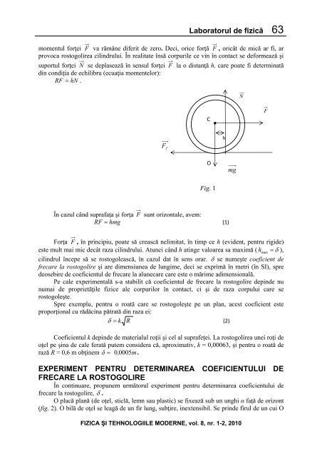 Laboratorul de fizică 55 TRUSA DE MECANICĂ ASISTATĂ DE ...