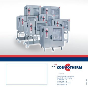 CONVOTHERM Elektrogeräte GmbH Talstraße 35 · D-82436 Eglfing ...