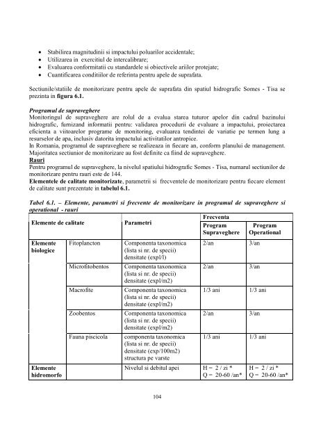 Cap 6 Monitorizarea si caracterizarea starii ... - Apele Romane