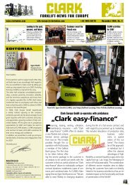 ForkliFt-News For europe - CLARK - The Forklift