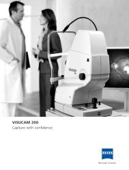 VISUCAM 200 Capture with confidence - Carl Zeiss Meditec