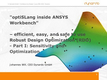 optiSLang Inside ANSYS Workbench - 1