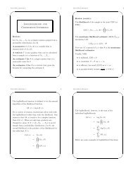 Loglikelihood and Confidence Intervals