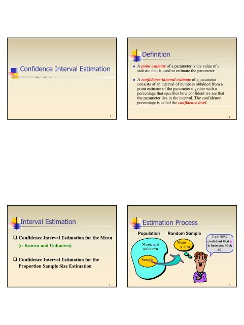 Confidence Interval Estimation Definition Interval Soccer Lab
