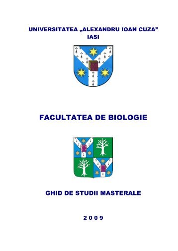 specializări - Facultatea de Biologie - Universitatea Alexandru Ioan ...