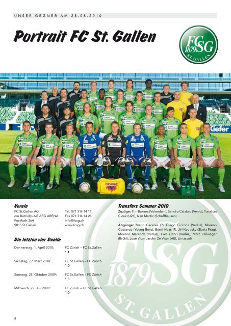 FC Zürich - FC St.Gallen