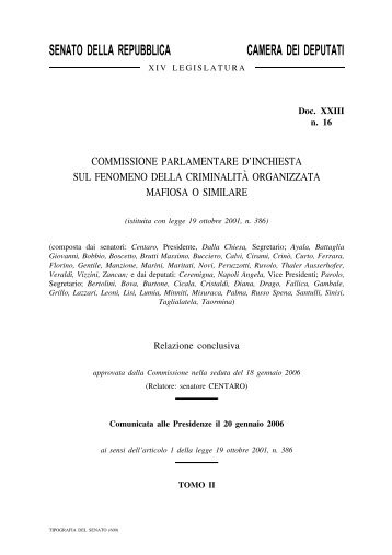 senato della repubblica camera dei deputati - Parlamento Italiano