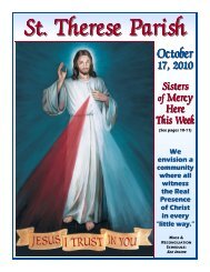 St Therese Bulletin for October 17 2010 color.pub - St. Therese Parish