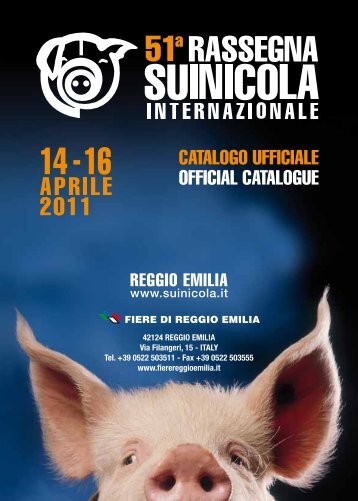 Catalogo 2011 - Rassegna Suinicola Internazionale