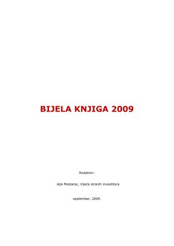 BIJELA KNJIGA 2009 - FIC