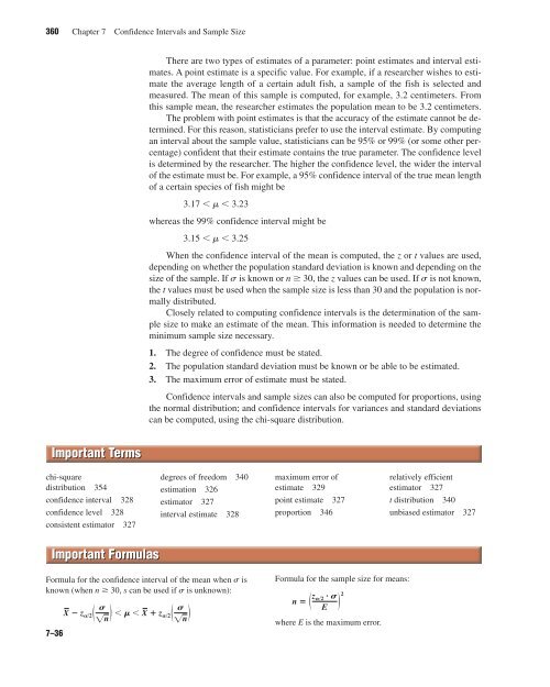 Confidence Intervals and Sample Size