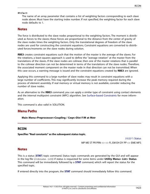 Ansys apdl parallel processing command - nmnom