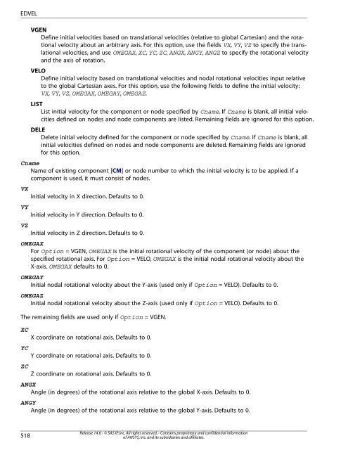 apdl ansys commands