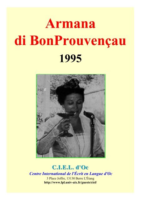 Lou Bessihoun - Université de Provence