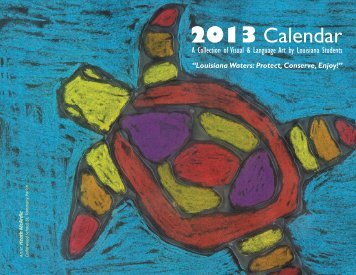 Environmental Awareness Art & Language Arts 2013 Calendar