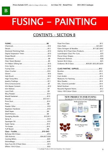 Fusing, Painting - Leadlight Products (NZ)