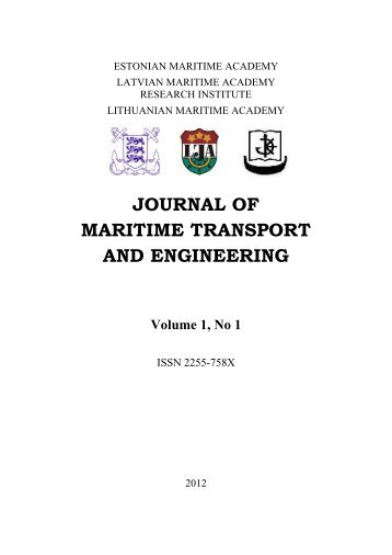 journal of maritime transport and engineering - Latvijas Jūras ...