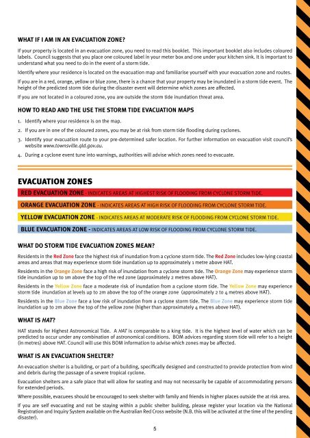 STORM TIDE EVACUATION GUIDE - Townsville City Council