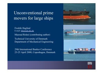 Unconventional prime movers for large ships