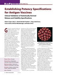 Establishing Potency Specifications for Antigen Vaccines: Clinical ...