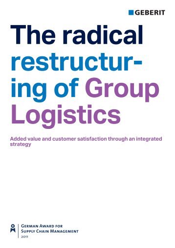 Integrated Geberit Group Logistics - Geberit International AG