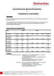 TRANSPACK-CONTAINER - Steinecker Containerhandel GbR