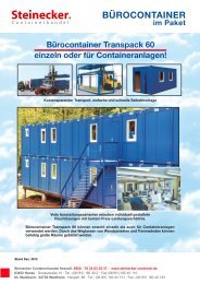 Produktblatt Transpack - Steinecker Containerhandel GbR