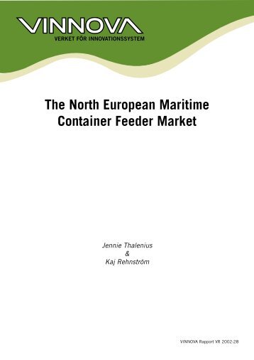 The North European Maritime Container Feeder Market - Vinnova