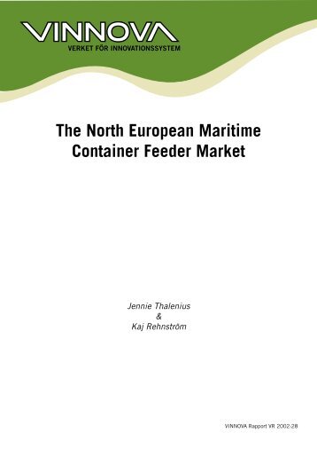 The North European Maritime Container Feeder Market - Vinnova