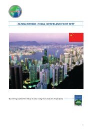 GLOBALISERING: CHINA, NEDERLAND EN DE REST - EduGIS