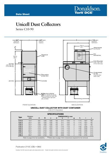 Unicell Dust Collectors - Donaldson Torit DCE