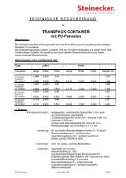TRANSPACK-CONTAINER mit PU-Paneelen - Steinecker ...