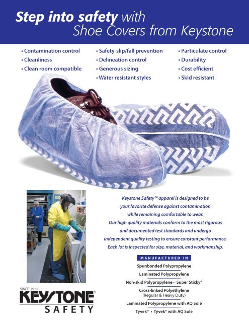 Step into safety with Shoe Covers from Keystone