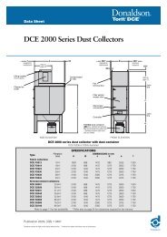 DCE2000 Series data sheet - Donaldson Torit DCE