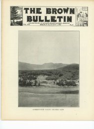 THE BROWN BULLETIN - Berlin and Coös County Historical Society