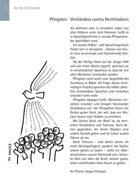 vangelischer emeindebrief - Evangelische Kirchengemeinde ...