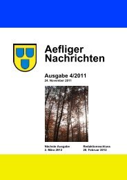 1 Aefliger Nachrichten Ausgabe 4/2011 - Aefligen