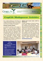 CropLife Madagascar Activities - CropLife Africa Middle East