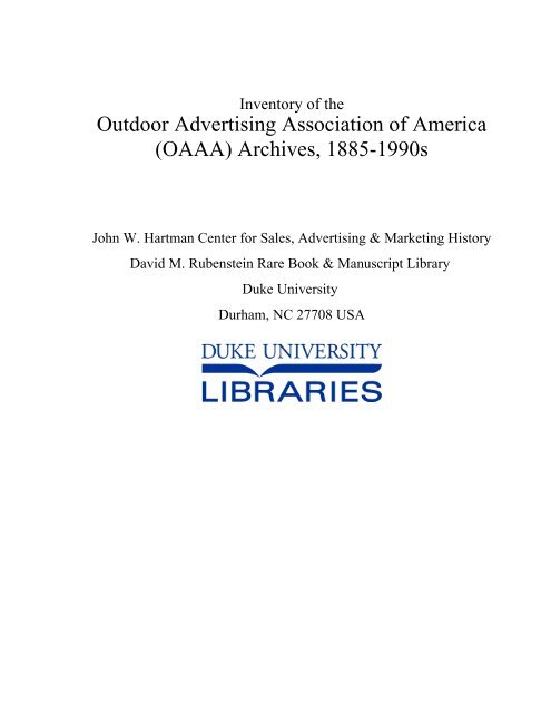printable copy duke university libraries