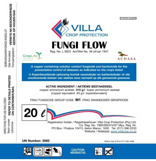 Fungi Flow Villa Crop Protection