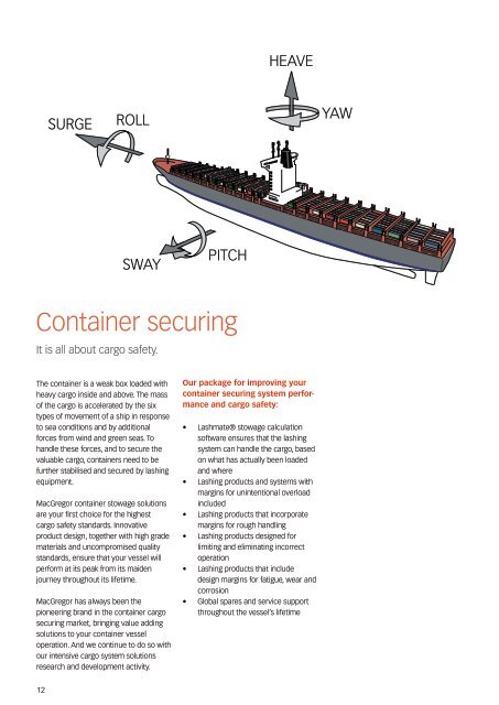 Container securing systems Product catalogue - Cargotec, Inc.