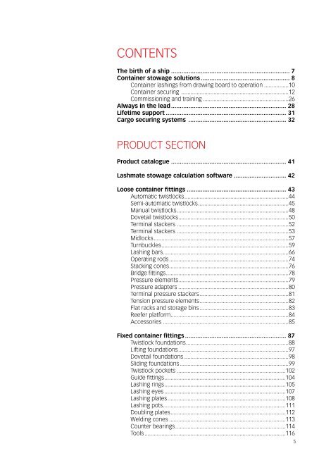 Container securing systems Product catalogue - Cargotec, Inc.