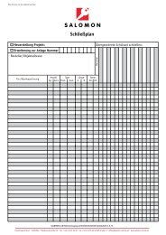 Schließplan – Erläuterungen - Salomon & Co