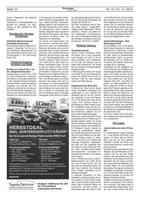 Anzeiger - Pressebüro Tommasi