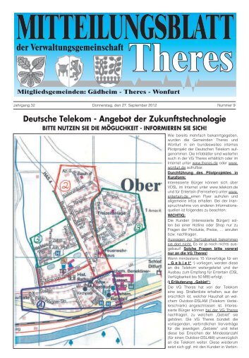 Mitteilungsblatt Nr. 9 - VG Theres - Wonfurt
