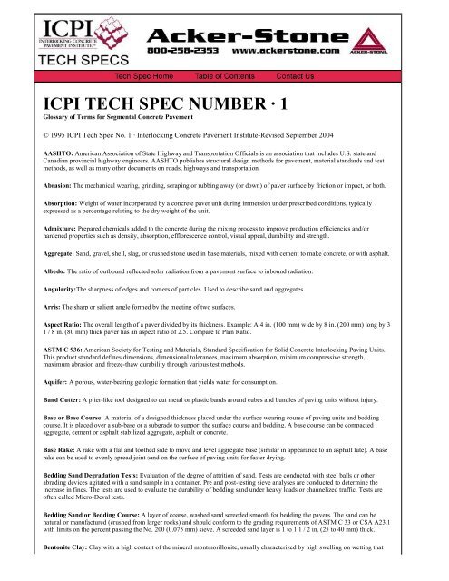 icpi tech spec number - Rick English - Swimming Pool Consultant