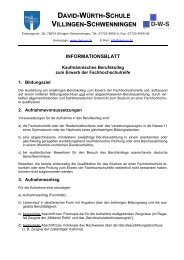 informationsblatt - David-Würth-Schule