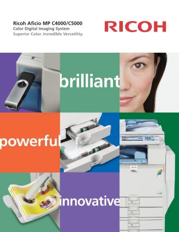 Ricoh Aficio MP C4000/C5000 - Ricoh USA
