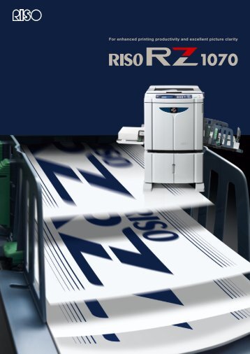 The RZ 1070 Exceptional print quality at an - Riso UK