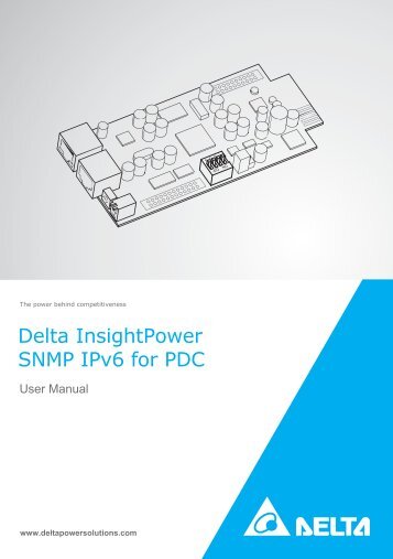 Delta InsightPower SNMP IPv6 for PDC - Delta Power Solutions